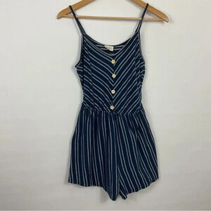 Caution‎ To The Wind Striped Romper